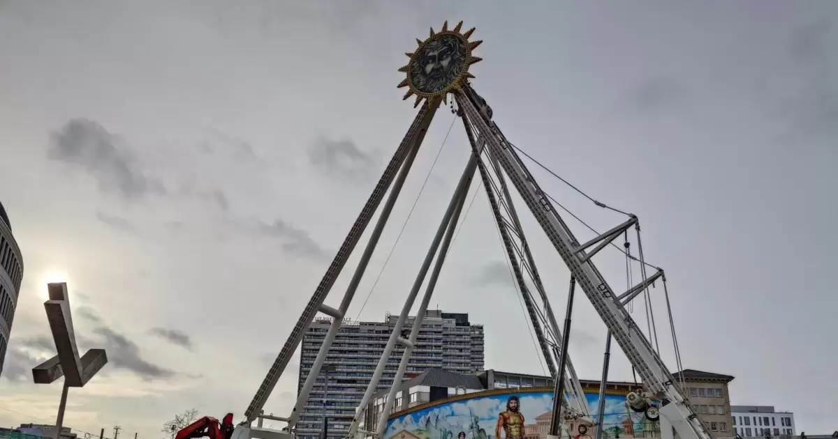Riesenrad am Berliner Platz abgebaut - Ludwigshafen