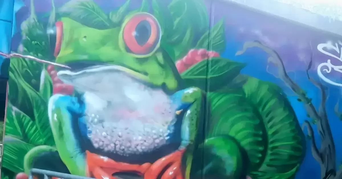 Bei Graffiti-Aktion entstehen Fantasielandschaften - Wörth