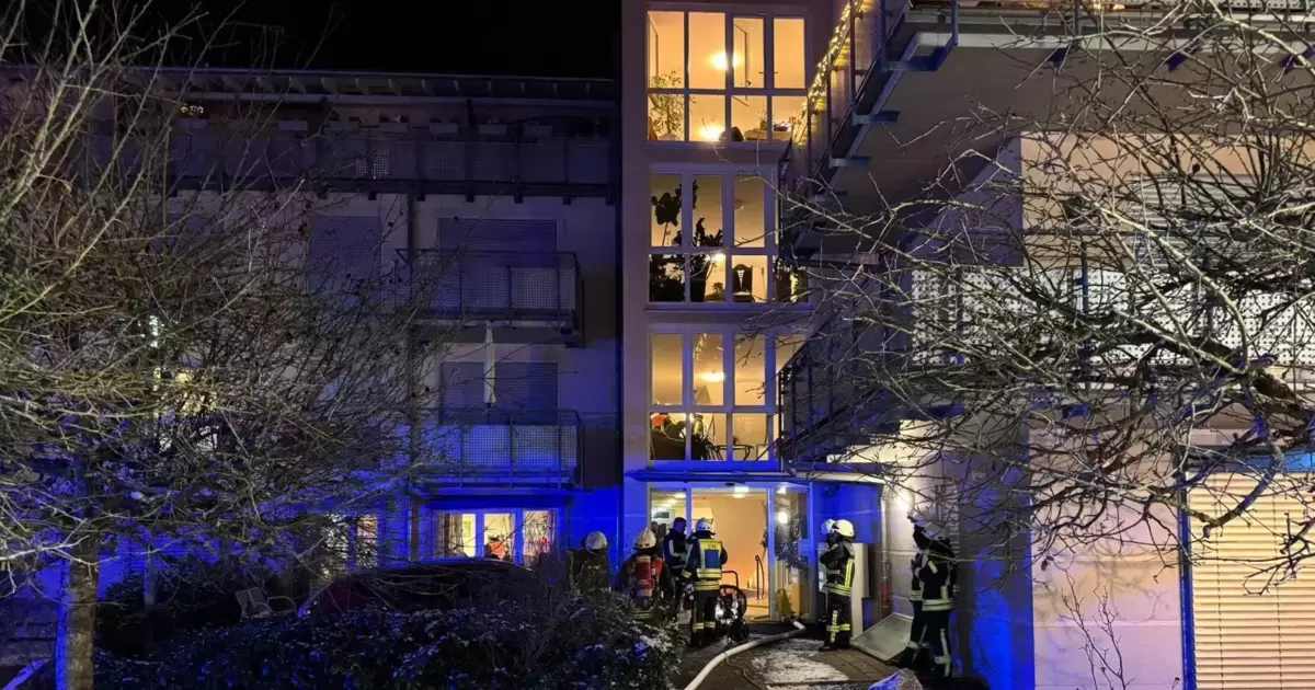 Zimmerbrand im Seniorenheim löst Großeinsatz der Feuerwehr aus - Wörth