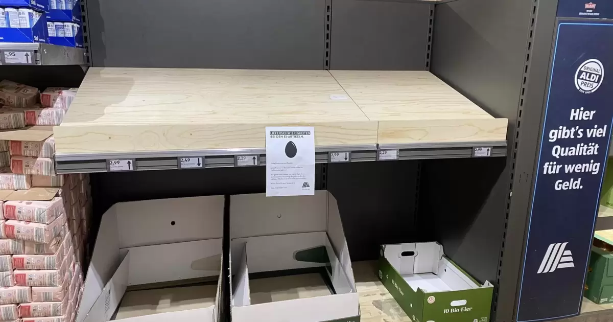 Eier sind knapp: Darum sind im Moment viele Regale in den Supermärkten leer - Mannheim