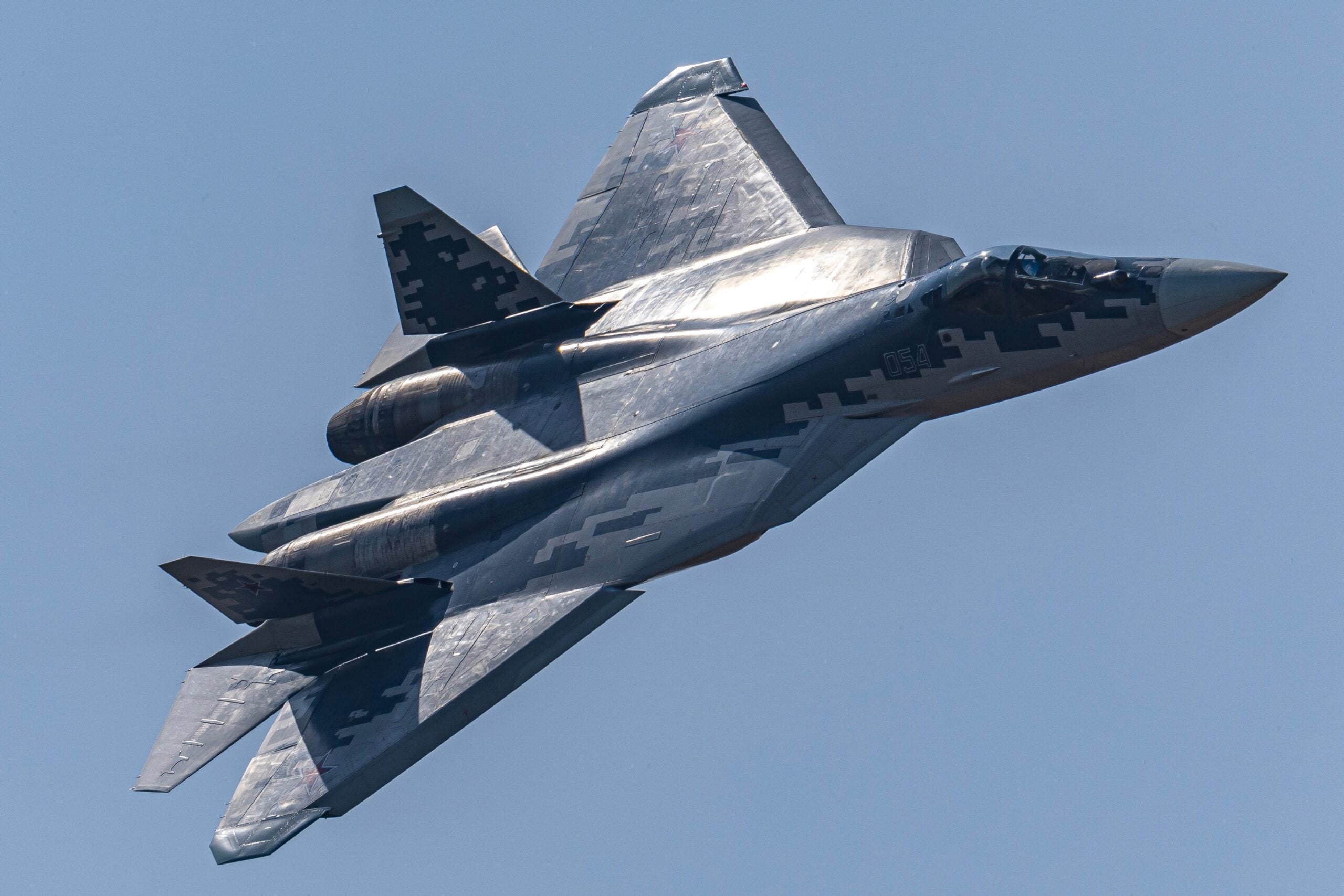 Russlands moderner Kampfjet Su-57 wurde in der Ukraine bislang kaum eingesetzt.