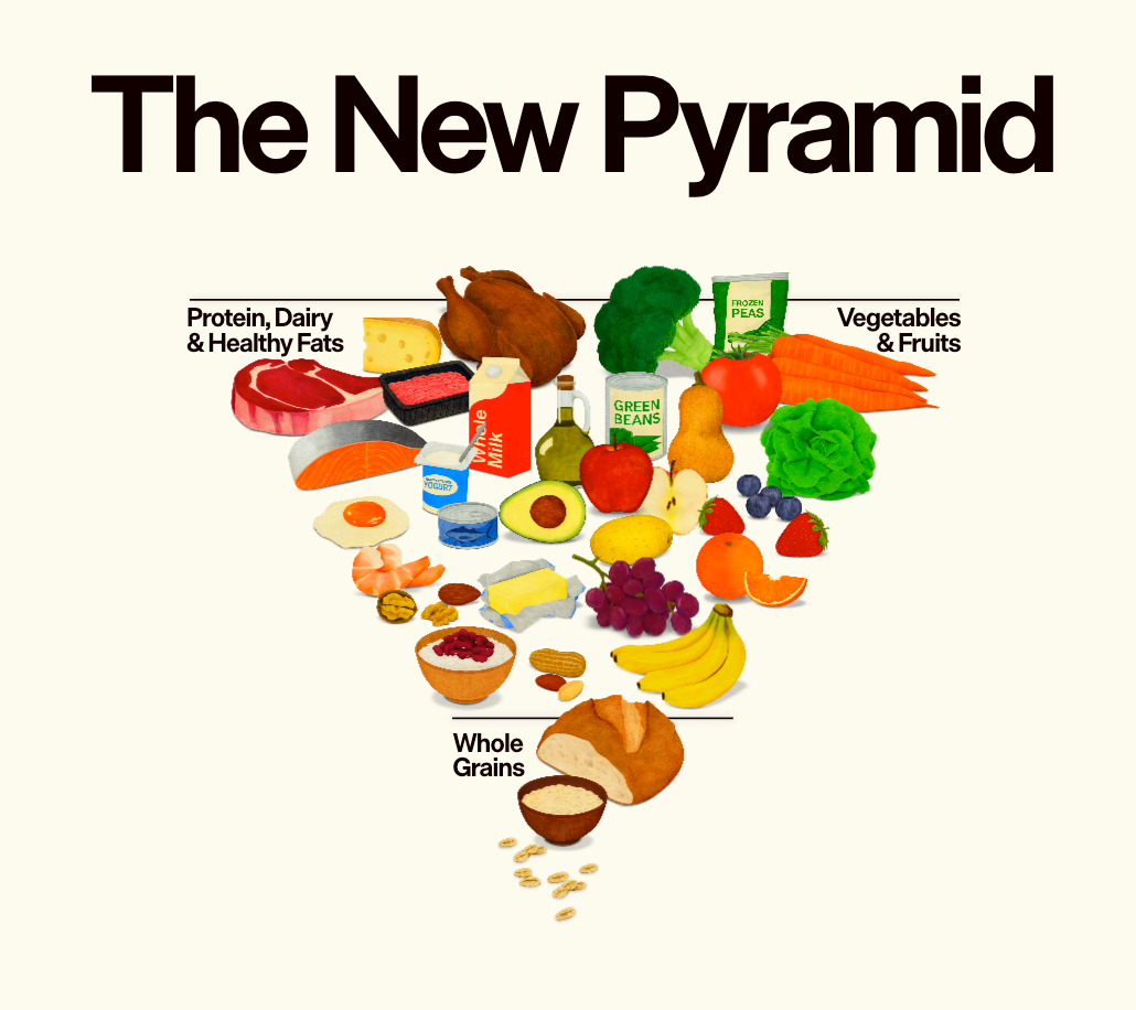 Die neue Lebensmittel-Pyramide.