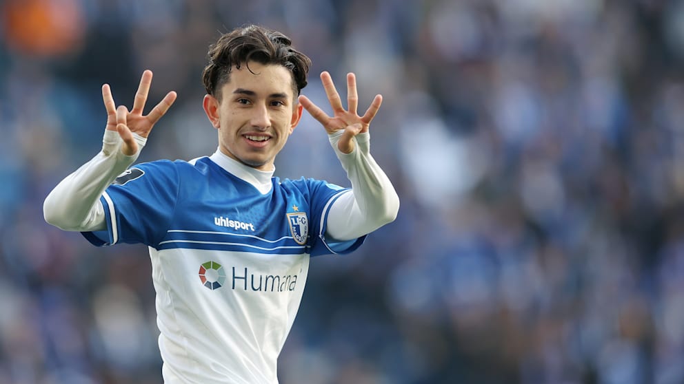 Bild aus erfolgreichen Tagen: Ceka war einst ein gefeierter Held beim 1. FC Magdeburg