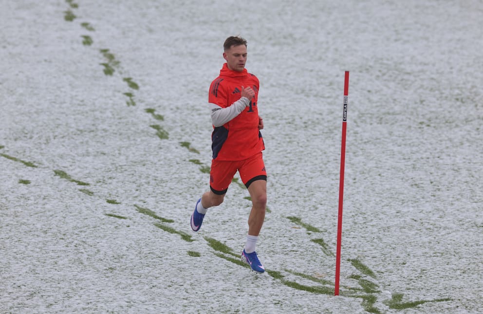 Der Mittelfeldspieler absolvierte am Montag Sprints mit hoher Geschwindigkeit