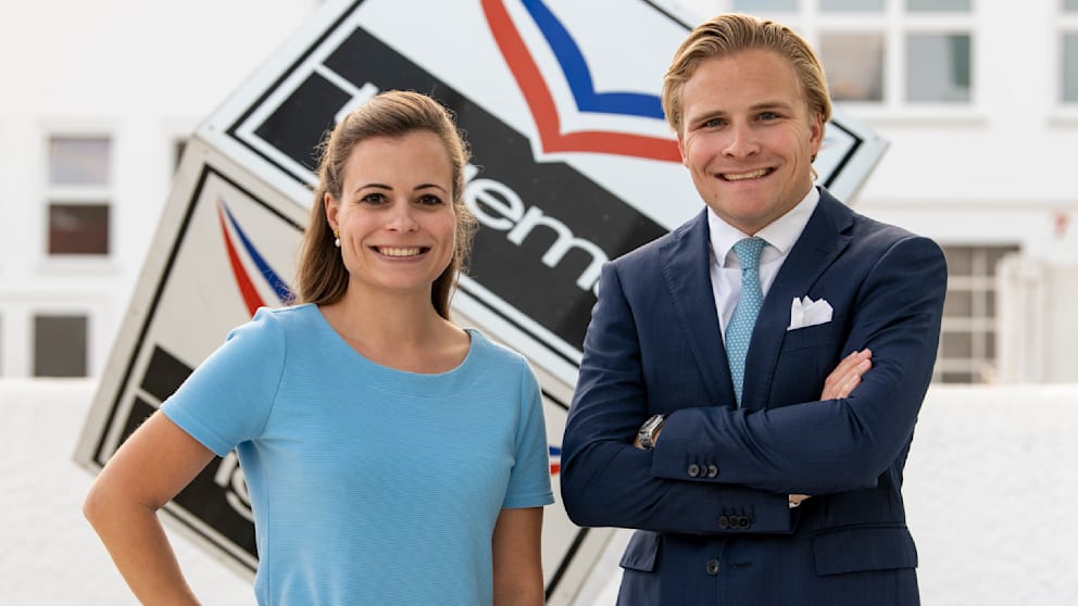 Bonita Grupp (36) und ihr Bruder Wolfgang Grupp junior (34) führen den Textilhersteller Trigema. Das Familienunternehmen aus Burladingen produziert vollständig in Deutschland und gilt als einer der letzten großen Textilproduzenten mit eigener Fertigung im Land