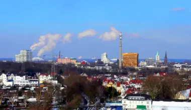 Skyline Gelsenkirchen im Winter