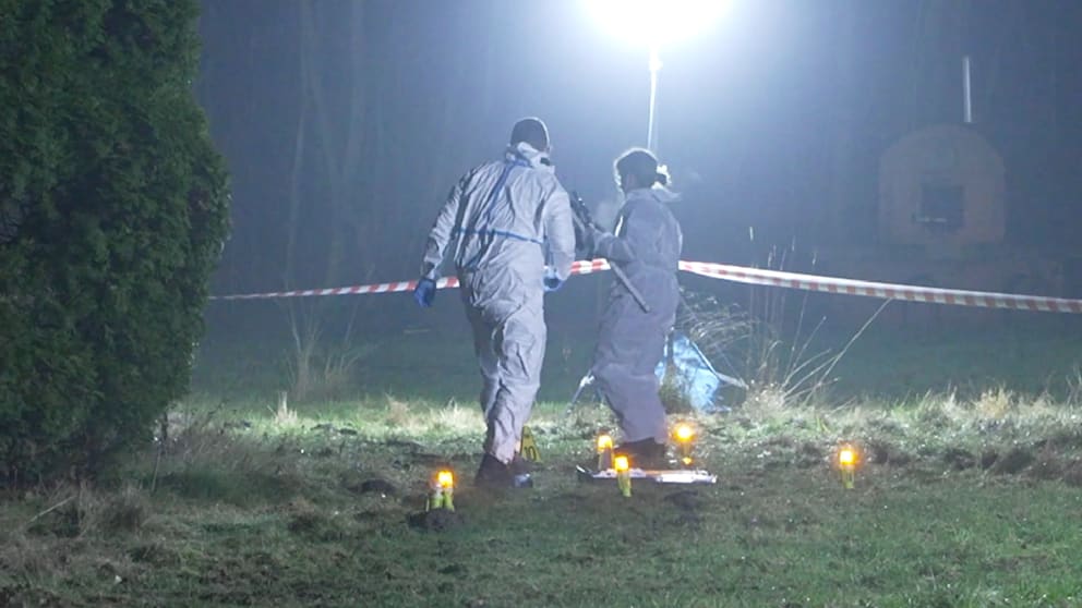 Kriminaltechniker sicherten stundenlang Spuren des Verbrechens