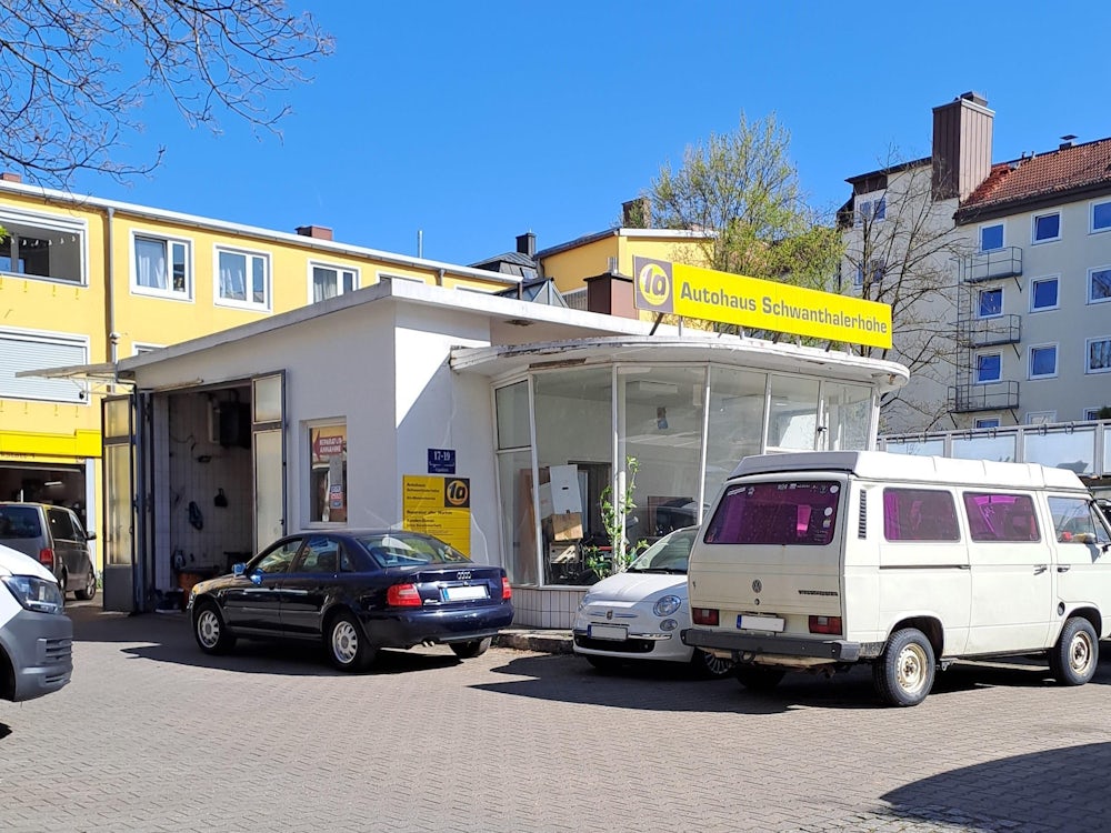 In der Ligsalzstraße befindet sich die zweite ehemalige Tankstelle, die es auf die Denkmalliste geschafft hat