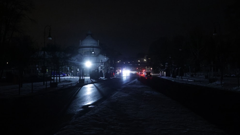Der Mexikoplatz während des Stromausfalls