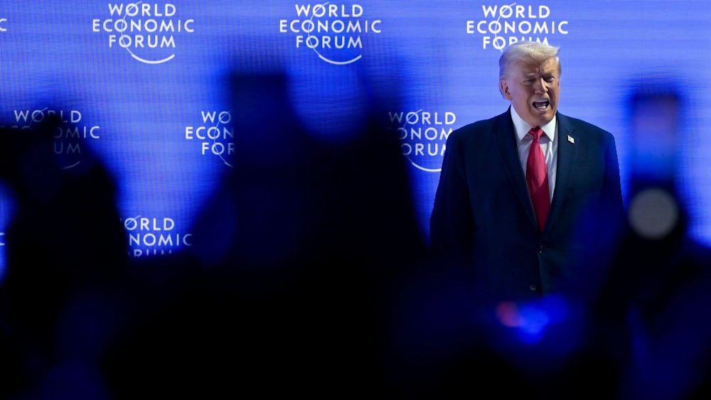 Trump spricht in Davos.