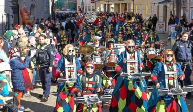 Faschingsumzug durch Innenstadt