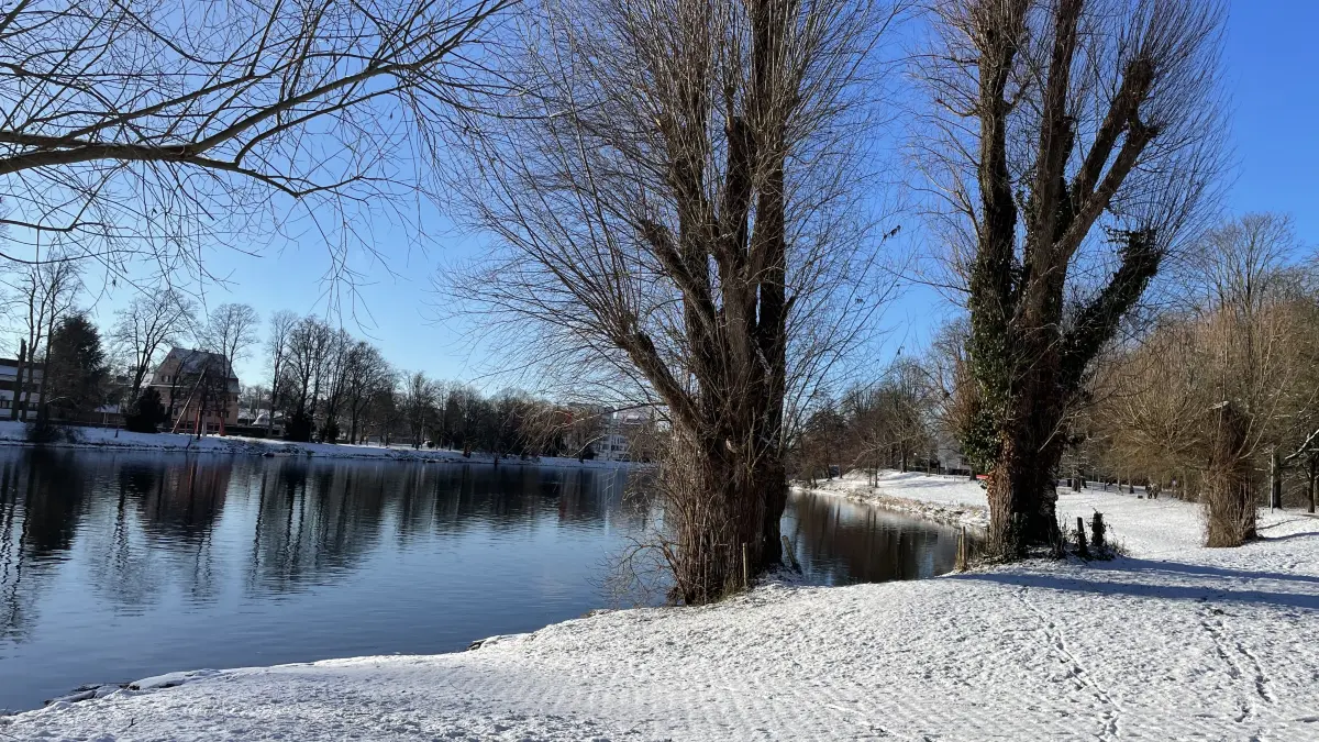 Schnee in Ulm am ersten Januarwochenende 2026