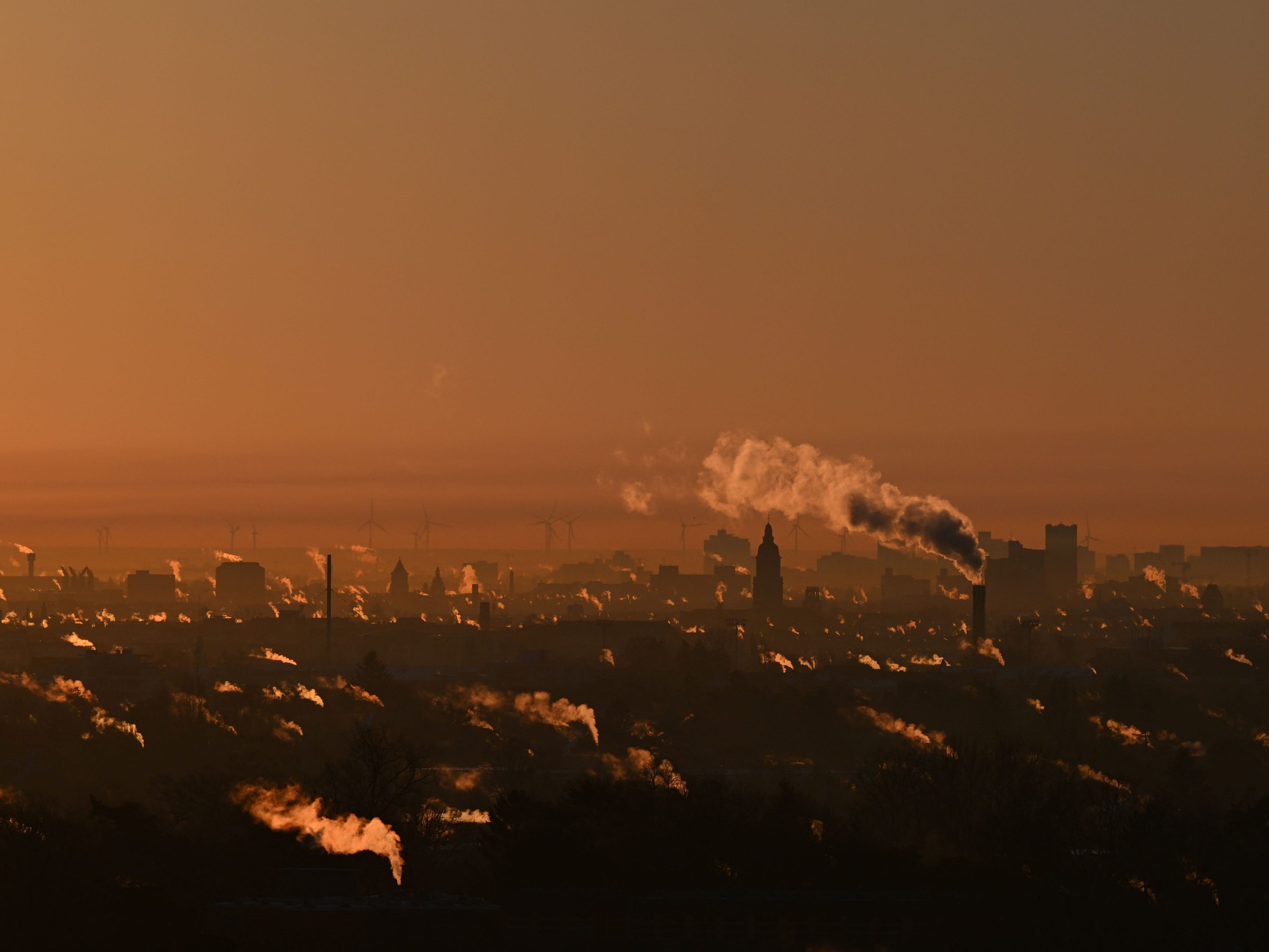 Blick auf die deutsche Hauptstadt Berlin.
