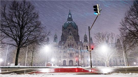 Starkes Schneetreiben: Hannover sagt Neujahrsempfang ab