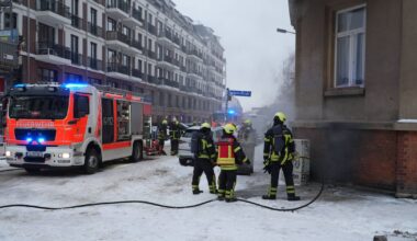 Leipzig: Brand am Lene-Park - Feuer in Keller in Crusiusstraße