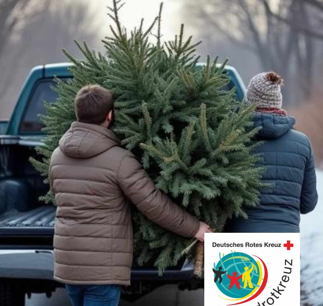 Unser JRK sammelt Weihnachtsbäume in Rauxel!