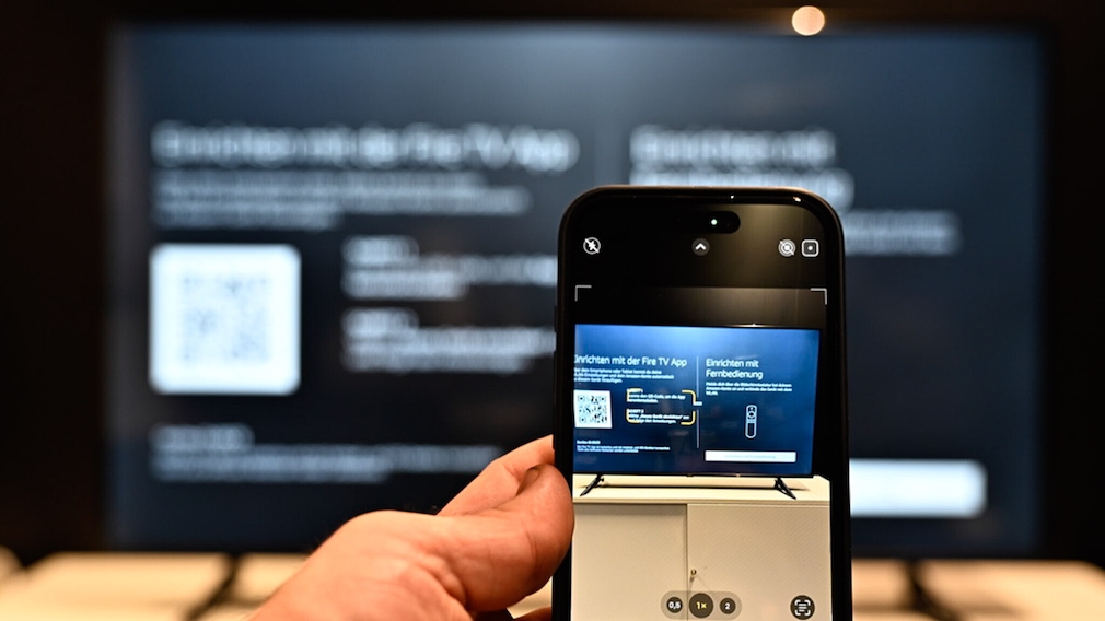 Die Einrichtung des Fire TV mit dem Smartphone.