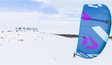Mit Zugdrachen und Brett – Snowkiten in Hannover