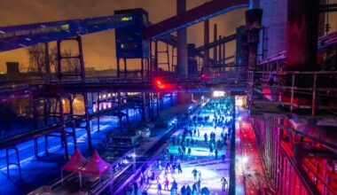 Besucherrekord auf der Zollverein-Eisbahn / 42.620 Gäste besuchten die Eisbahn auf ...