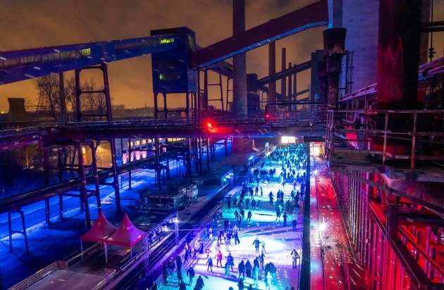 Besucherrekord auf der Zollverein-Eisbahn / 42.620 Gäste besuchten die Eisbahn auf ...