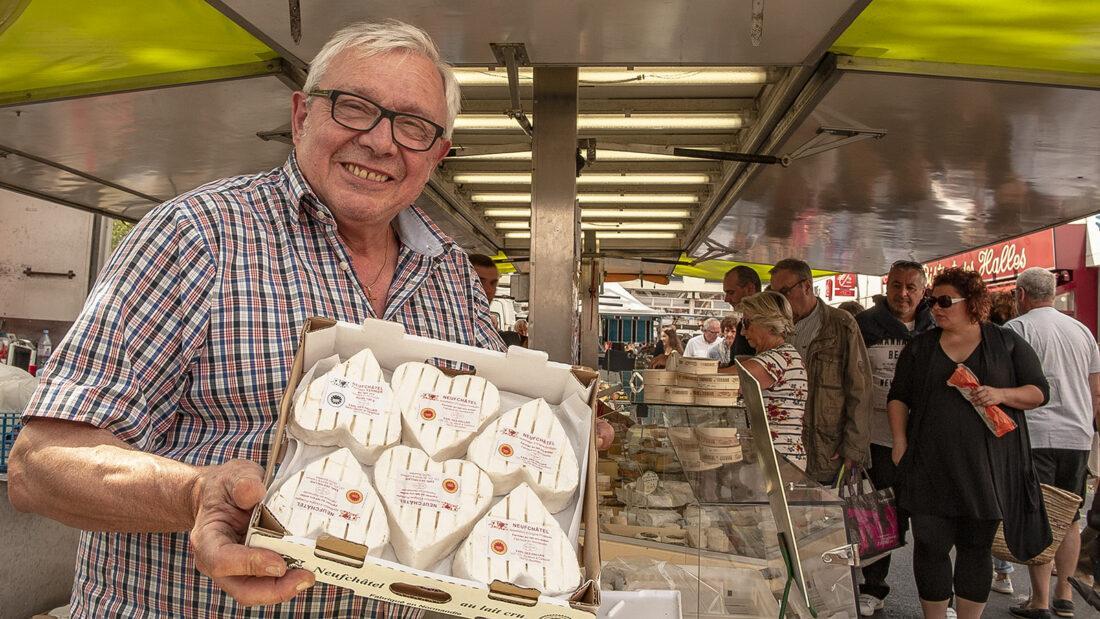 Der Neufchâtel-Käse zeigt Herz. Foto: Hilke Maunder