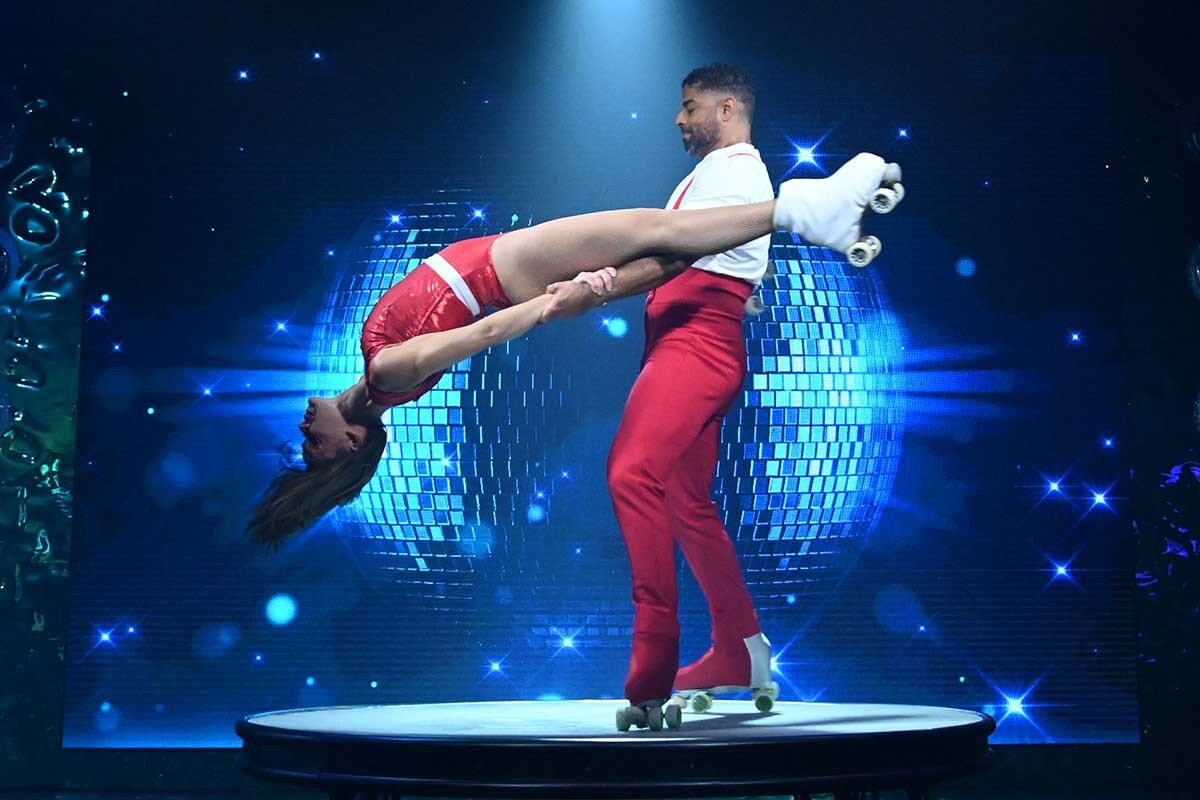 Dynamik und Emotion bringt unter anderem die italienische Artistenfamilie "Skating Belli" in die neue GOP Show "D.I.S.C.O". (Foto: GOP)