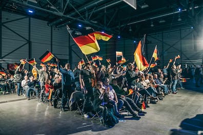 „Es ist wie Theater“: Wahlkampfauftakt der AfD in Halle im Januar 2025.