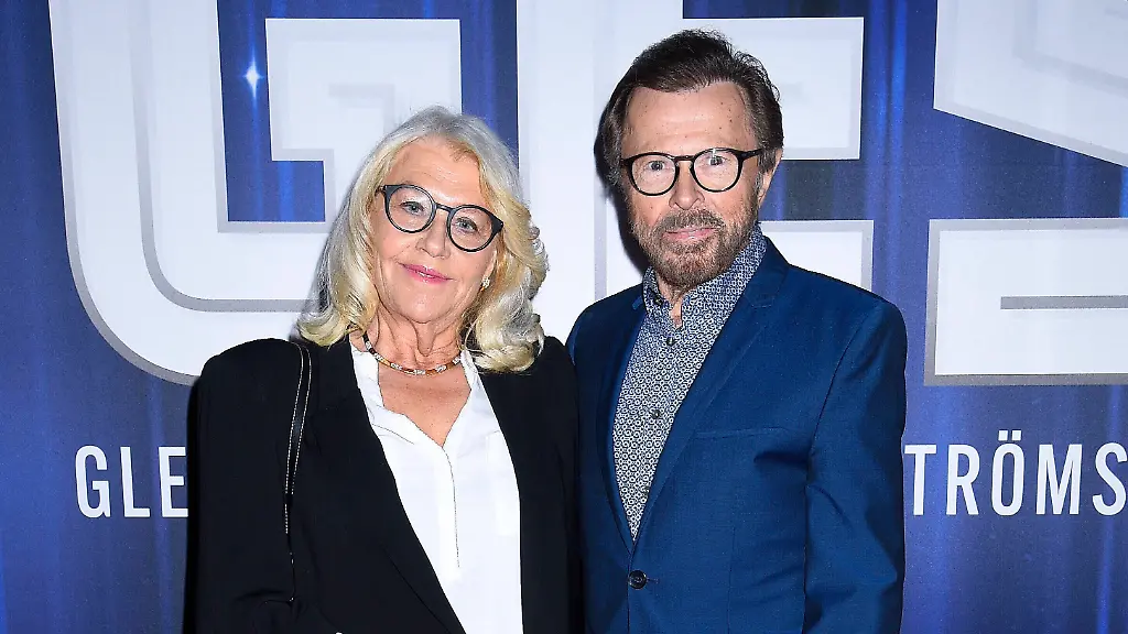 Lena-and-Bjorn-Ulvaeus-arrive-at-the-GES-show-at-Cirkus-in-Stockholm-Sweden-Sept-30-2021