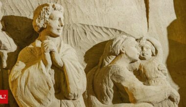 Eisige Kälte enthauptet Statue in Lignano