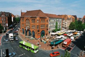 Der Lindener Marktplatz das Zentrum von Linden-Mitte