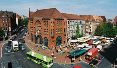 Der Lindener Marktplatz das Zentrum von Linden-Mitte