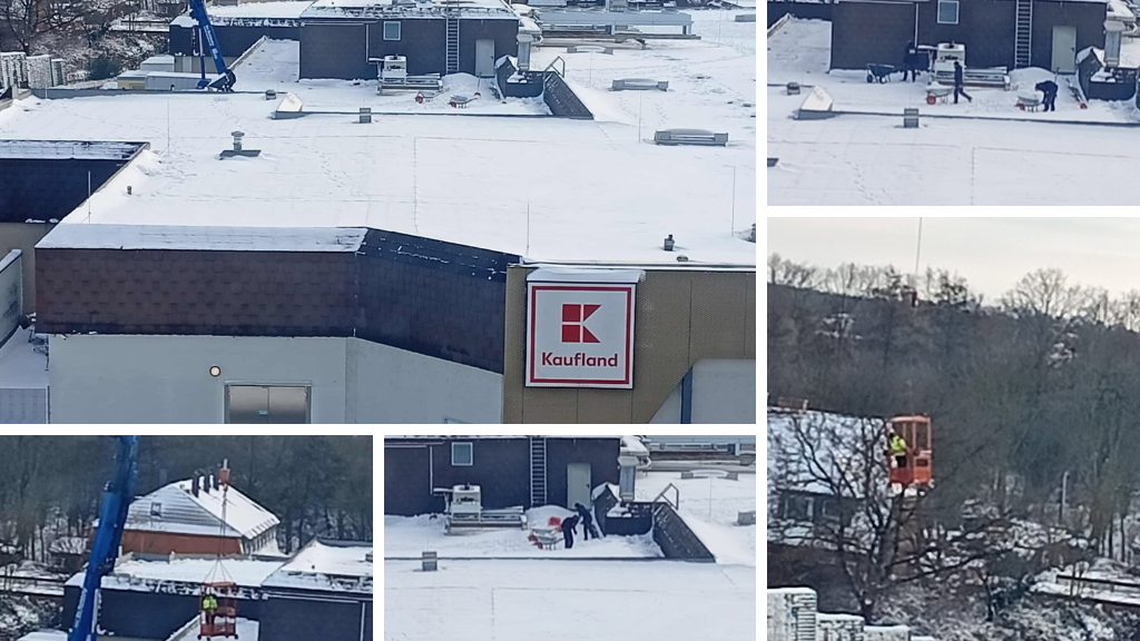 Schneelast auf Dächern - Warum Flachdächer derzeit besonders gefährdet sind.