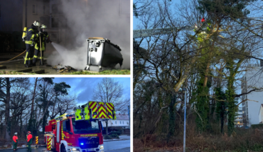 Containerbrände Sturmschäden und Unratfeuer - Feuerwehr Garbsen blickt auf einsatzreiche KW 01 zurück