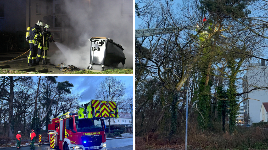 Containerbrände Sturmschäden und Unratfeuer - Feuerwehr Garbsen blickt auf einsatzreiche KW 01 zurück