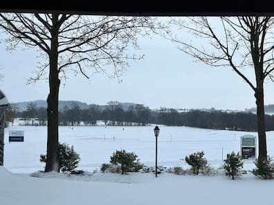 Auf dem Golfplatz Ullersdorf werden am Freitag keine Loipen gespurt.