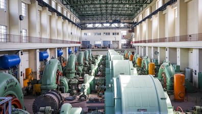 Ein Blick in das alte Pumpspeicherwerk.