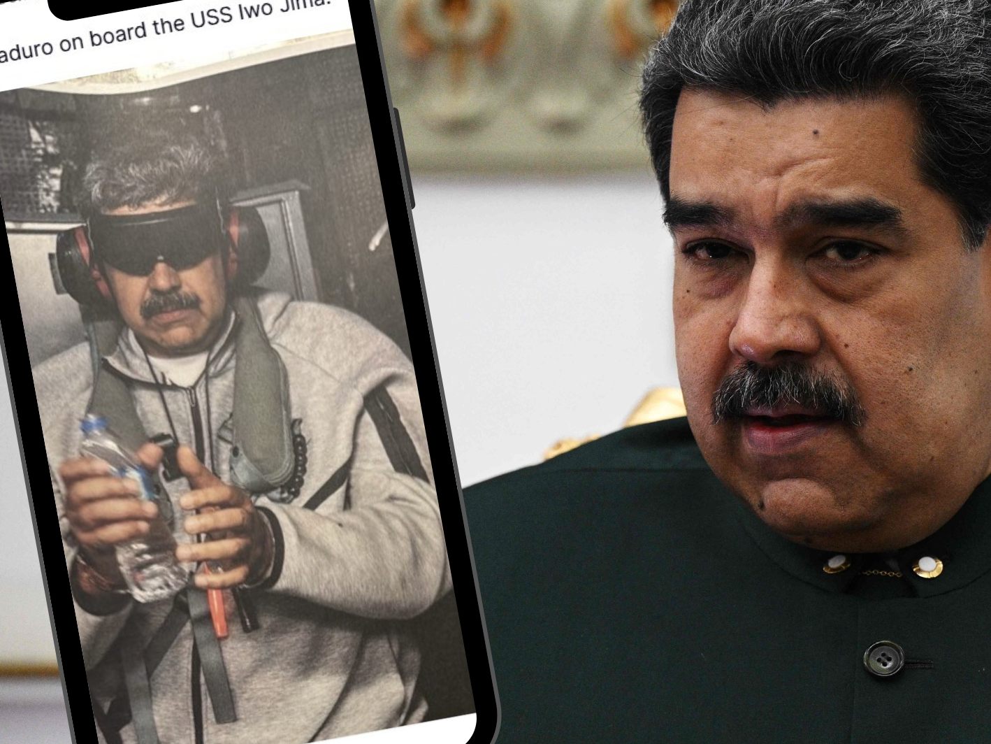 Maduro verhaftet: Nike-Jogginganzug sorgt weltweit für Aufsehen. Maduro verhaftet: Nike-Jogginganzug sorgt weltweit für Aufsehen.
