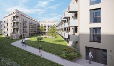 Visualisierung der Neubauten an der Mahlsdorfer Straße