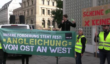 Michael Sommer bei der ver.di-Demonstration am 18.10.2024, Foto: Thomas Köhler