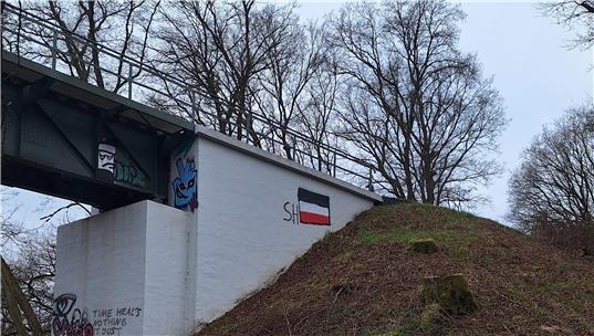 Reichsflaggen-Graffiti bei Bargstedt: Verfassungsfeindlich oder Schmiererei?