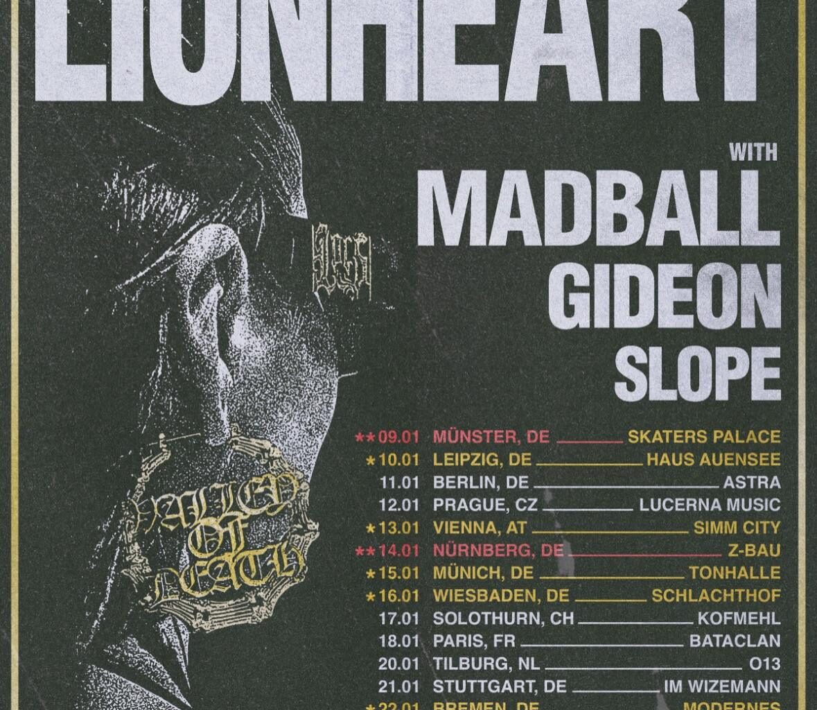 Lionheart feiern gelungenen Tourauftakt mit Album-Release im Skaters-Palace Münster.