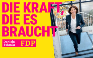 Mit dem Kampagnenslogan "Die Kraft, die es braucht" zieht die FDP in den Wahlkampf in Rheinland-Pfalz.  - Foto: FDP RLP