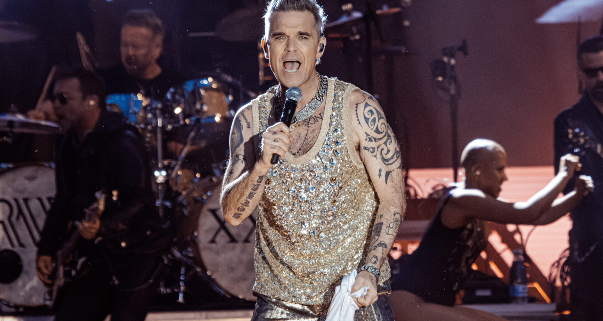 Robbie Williams live (Archivbild).