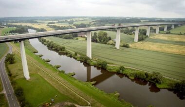 Die Ruhrtalbrücke auf der A52 ist kurzfristig gesperrt worden.