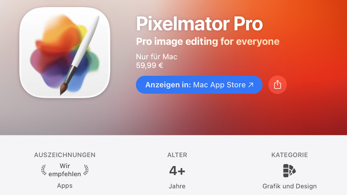 Apple Creator Studio: Kein Upgrade für Pixelmator Pro – Problem mit Doppelabos