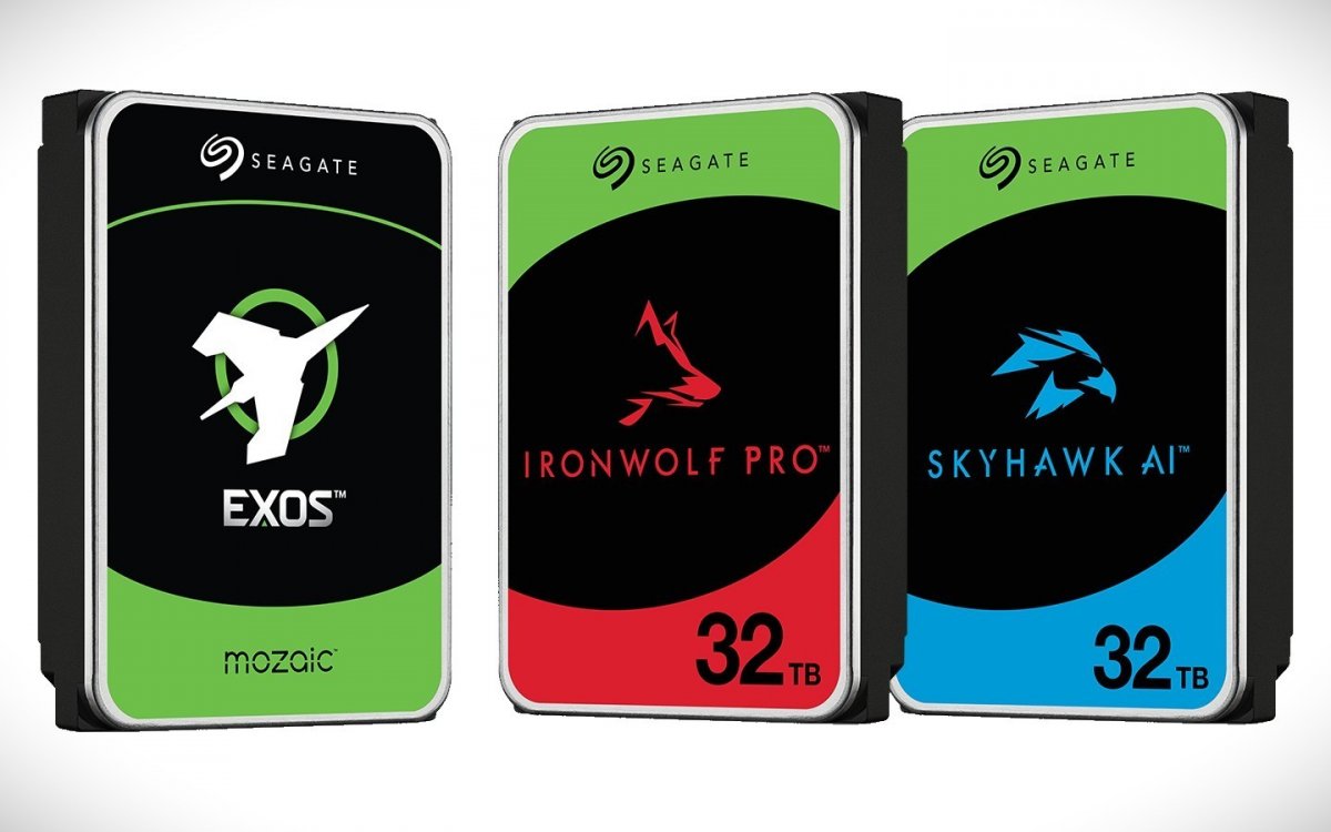 Seagate: 32-TByte-Festplatten für NAS und Server