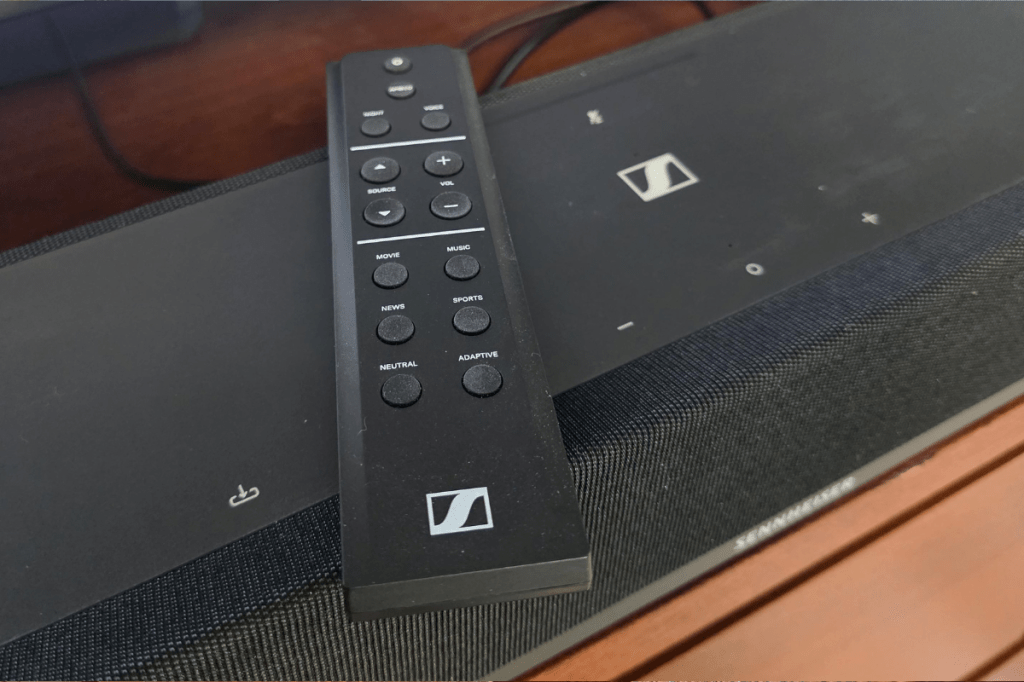Sennheiser Soundbar und Fernbedienung