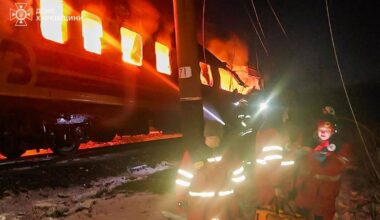 Russland schoss Drohnen auf einen Passagierzug.