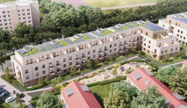 Visualisierung des Wohnquartiers "Lichtenrader Damm" von oben