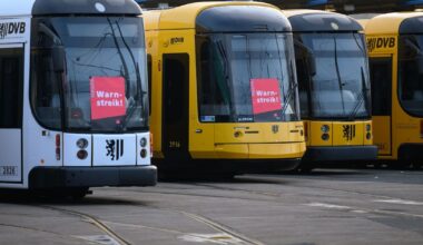 Busse und Bahnen in Dresden werden am Montag bestreikt